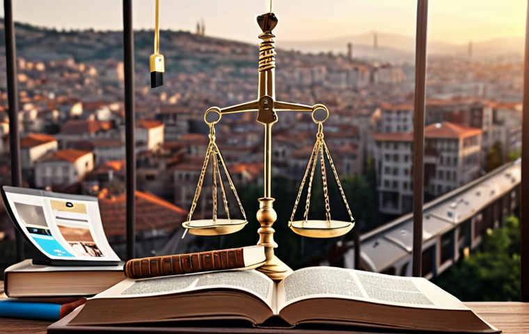 **

"A digital scale of justice balancing freedom of speech (represented by an open book and quill) against the restraints of media law (represented by a chain and padlock). In the background, blurred social media icons and a cityscape to symbolize the modern media landscape in Turkey. The scale is slightly tilted, indicating the ongoing struggle to find equilibrium."

**